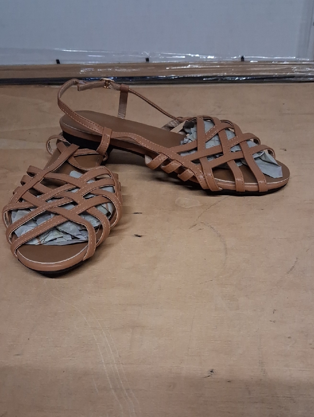 NWOT Women's Retro Roman-style Knitted Sandals